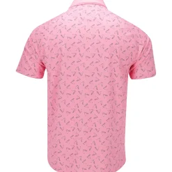 Callaway Golf Shirts^Painted Chev Tradeark Print hirt Poo hort eeve Gof Appare