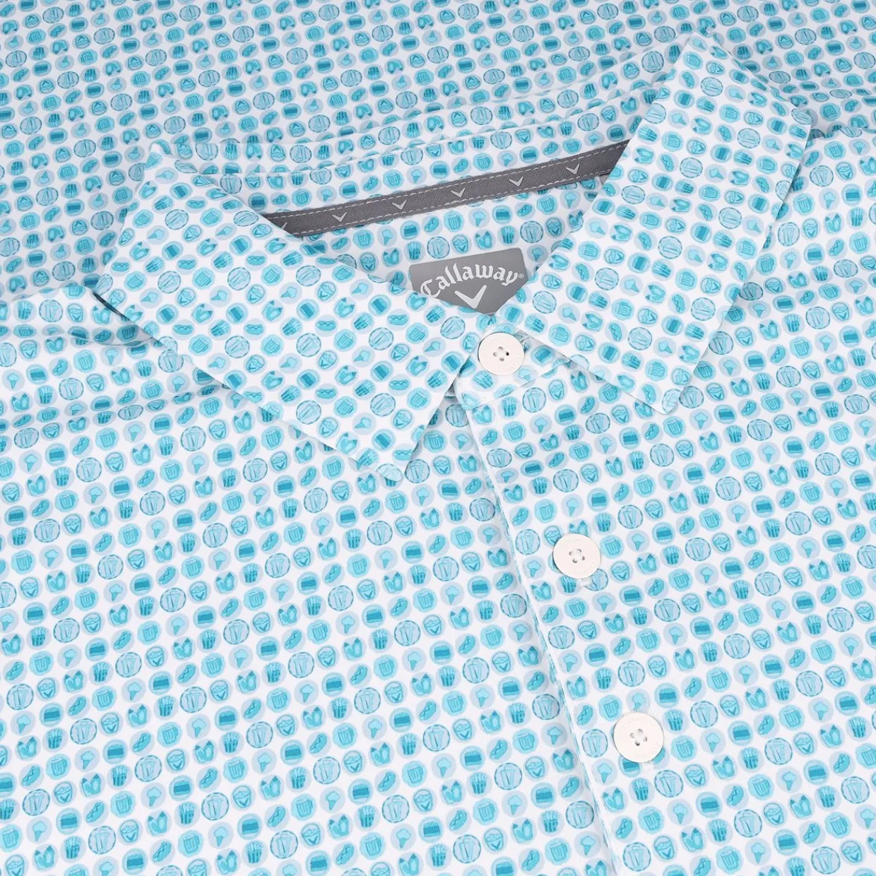 Callaway Golf Shirts^18th Hoe Food Print hirt Poo hort eeve Gof Appare