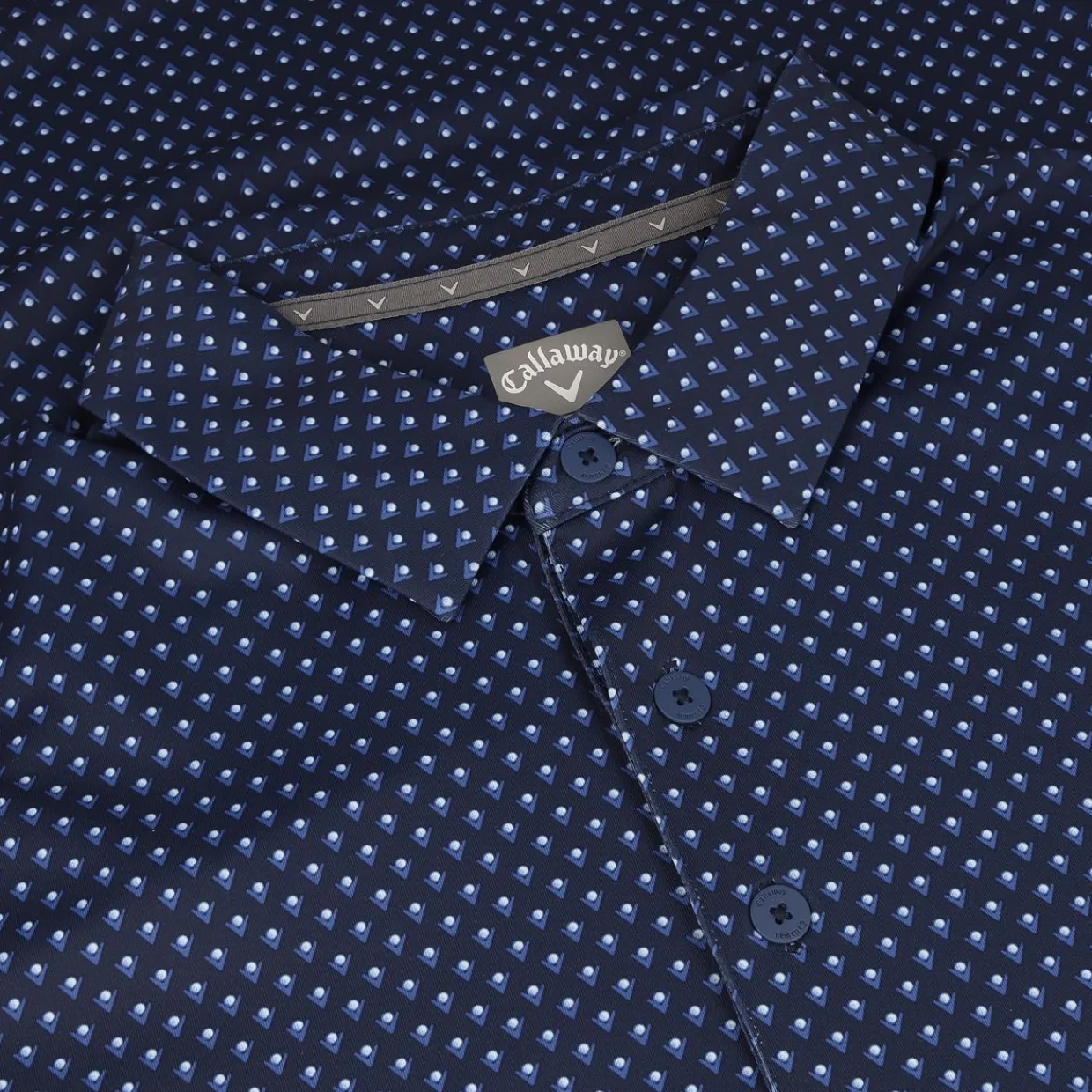 Callaway Golf Shirts^Tradeark Chevron Print hirt Poo hort eeve Gof Appare