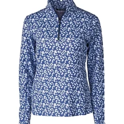Cutter & Buck Ladies Golf Apparel^Printed Travere Outerwear Puover Gof Appare
