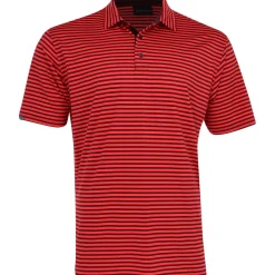 Dunning Mens Golf Apparel|Golf Shirts^Buckhaven Ventiated tripe Perforance hirt Poo hort eeve Gof Appare