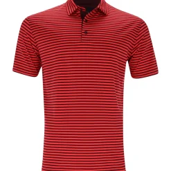 Dunning Mens Golf Apparel|Golf Shirts^Buckhaven Ventiated tripe Perforance hirt Poo hort eeve Gof Appare