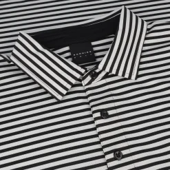 Dunning Mens Golf Apparel|Golf Shirts^Buckhaven Ventiated tripe Perforance hirt Poo hort eeve Gof Appare