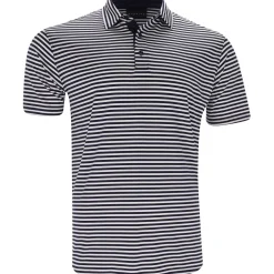 Dunning Mens Golf Apparel|Golf Shirts^Buckhaven Ventiated tripe Perforance hirt Poo hort eeve Gof Appare
