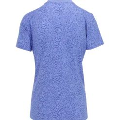 Dunning Ladies Golf Apparel^Faow Ventiated Perforance hirt Poo hort eeve Gof Appare