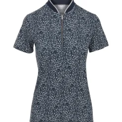 Dunning Ladies Golf Apparel^Faow Ventiated Perforance hirt Poo hort eeve Gof Appare