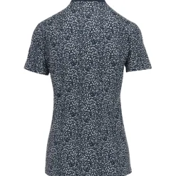 Dunning Ladies Golf Apparel^Faow Ventiated Perforance hirt Poo hort eeve Gof Appare
