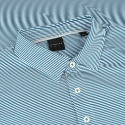 Dunning Mens Golf Apparel|Golf Shirts^Heby tripe Jerey Perforance hirt Poo hort eeve Gof Appare