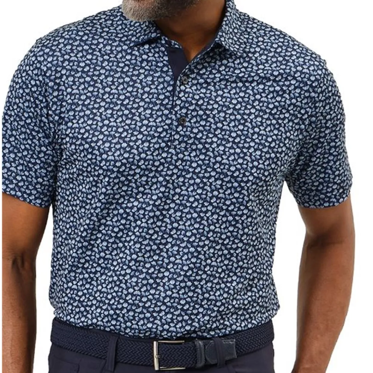 Dunning Mens Golf Apparel|Golf Shirts^oygrove Print Perforance hirt Poo hort eeve Gof Appare