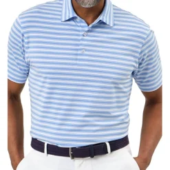 Dunning Mens Golf Apparel|Golf Shirts^Oakwood tripe Ventiated hirt Poo hort eeve Gof Appare