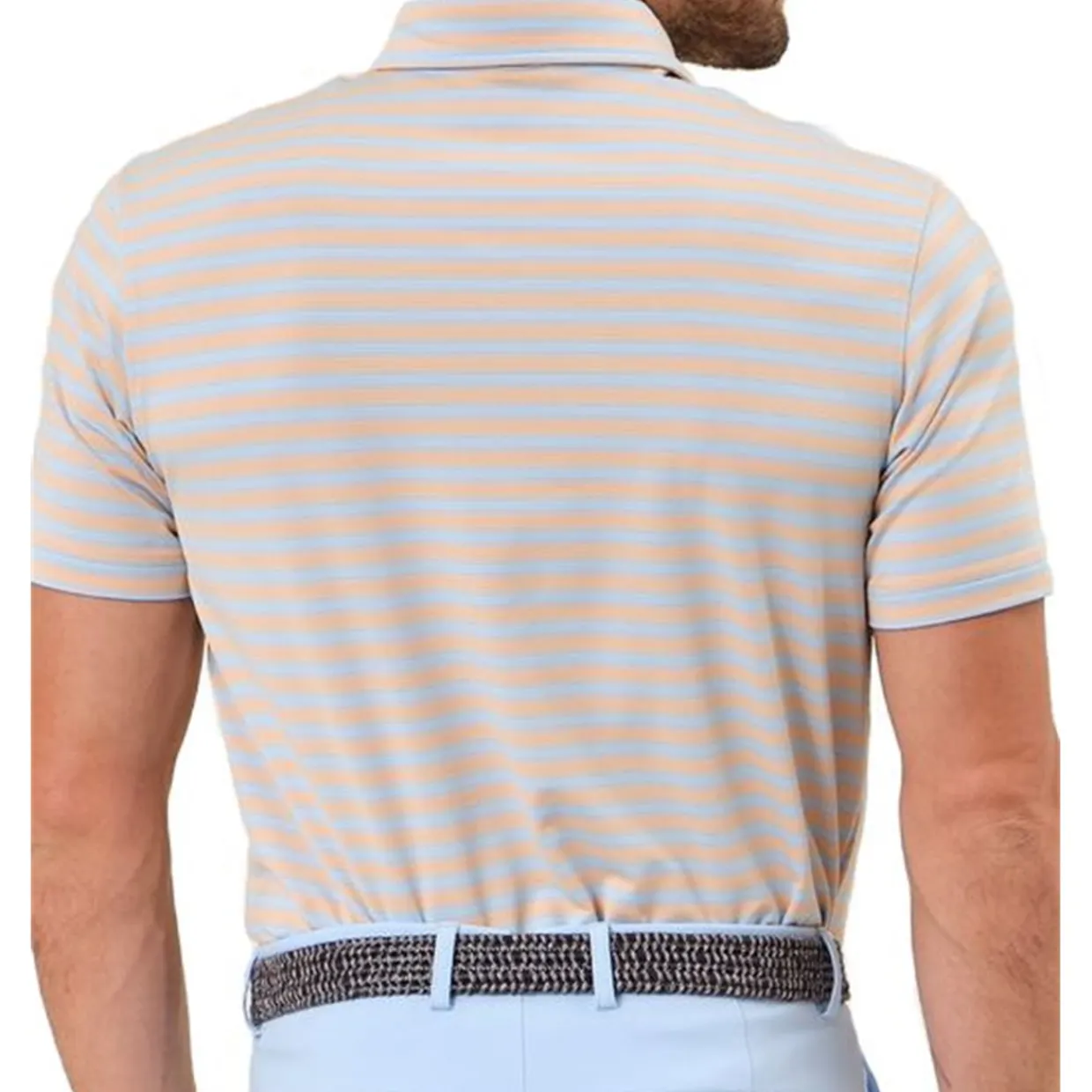 Dunning Mens Golf Apparel|Golf Shirts^Oakwood tripe Ventiated hirt Poo hort eeve Gof Appare