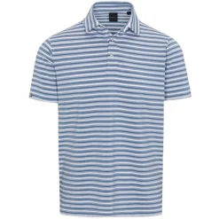 Dunning Mens Golf Apparel|Golf Shirts^Oakwood tripe Ventiated hirt Poo hort eeve Gof Appare