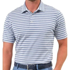Dunning Mens Golf Apparel|Golf Shirts^Oakwood tripe Ventiated hirt Poo hort eeve Gof Appare