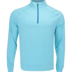 Dunning Mens Golf Apparel|Outerwear^Payer Jerey Perforance 1/4 Zip Outerwear Puover Gof Appare