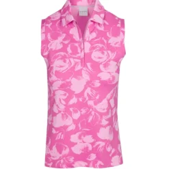 Dunning Ladies Golf Apparel^Aubrey Jerey Perforance eevee Zip hirt Poo hort eeve Gof Appare