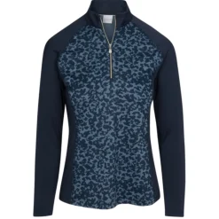 Dunning Ladies Golf Apparel^Aya Jerey Perforance 1/4 Zip Outerwear Puover Gof Appare