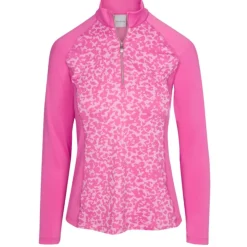 Dunning Ladies Golf Apparel^Aya Jerey Perforance 1/4 Zip Outerwear Puover Gof Appare