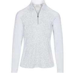 Dunning Ladies Golf Apparel^Aya Jerey Perforance 1/4 Zip Outerwear Puover Gof Appare