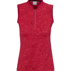 Dunning Ladies Golf Apparel^Brigid Ventiated eevee Perforance hirt Poo hort eeve Gof Appare