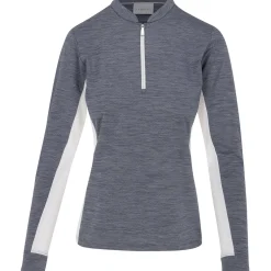 Dunning Ladies Golf Apparel^Carnew Ventiated Perforance Outerwear 1/4 Zip Gof Appare