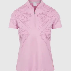 Dunning Ladies Golf Apparel^Eiih Jerey Perforance hirt Poo hort eeve Gof Appare