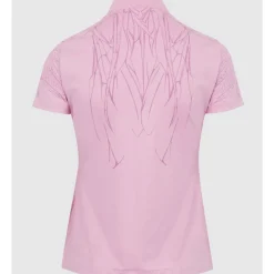 Dunning Ladies Golf Apparel^Eiih Jerey Perforance hirt Poo hort eeve Gof Appare