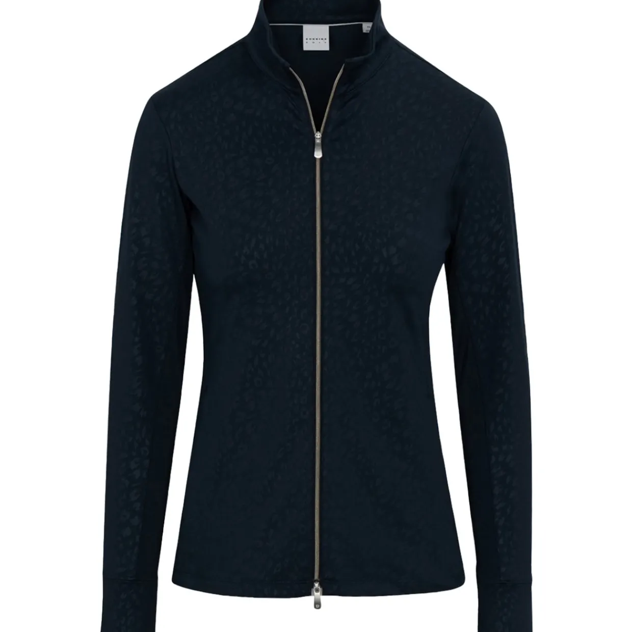 Dunning Ladies Golf Apparel^Faow Eboed Jerey Perforance Fu-Zip Outerwear Jacket Gof Appare