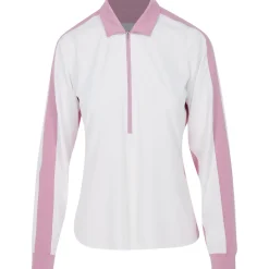 Dunning Ladies Golf Apparel^oira Ventiated Perforance hirt Poo ong eeve Gof Appare