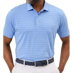 Dunning Golf Shirts^Norwood Obre tripe Perforance hirt Poo hort eeve Gof Appare