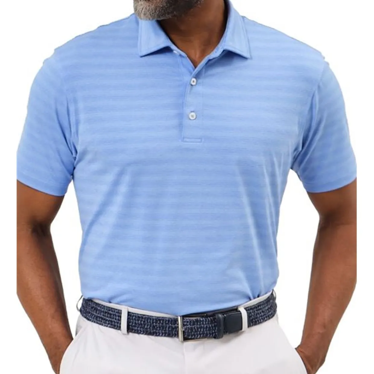 Dunning Golf Shirts^Norwood Obre tripe Perforance hirt Poo hort eeve Gof Appare