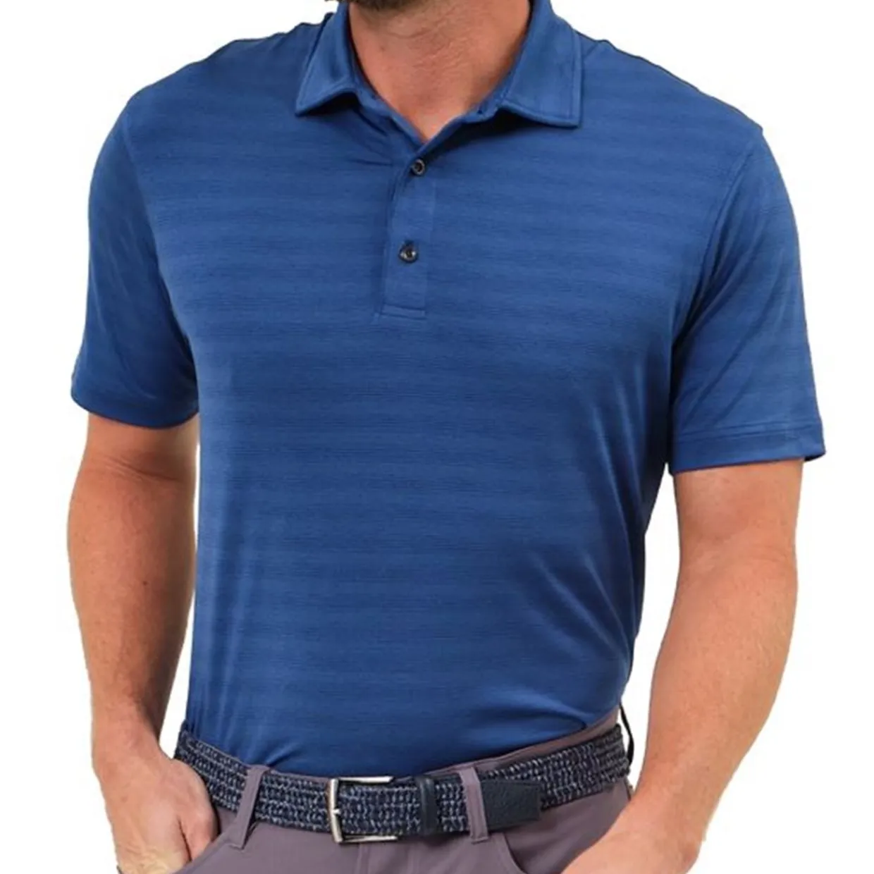 Dunning Golf Shirts^Norwood Obre tripe Perforance hirt Poo hort eeve Gof Appare