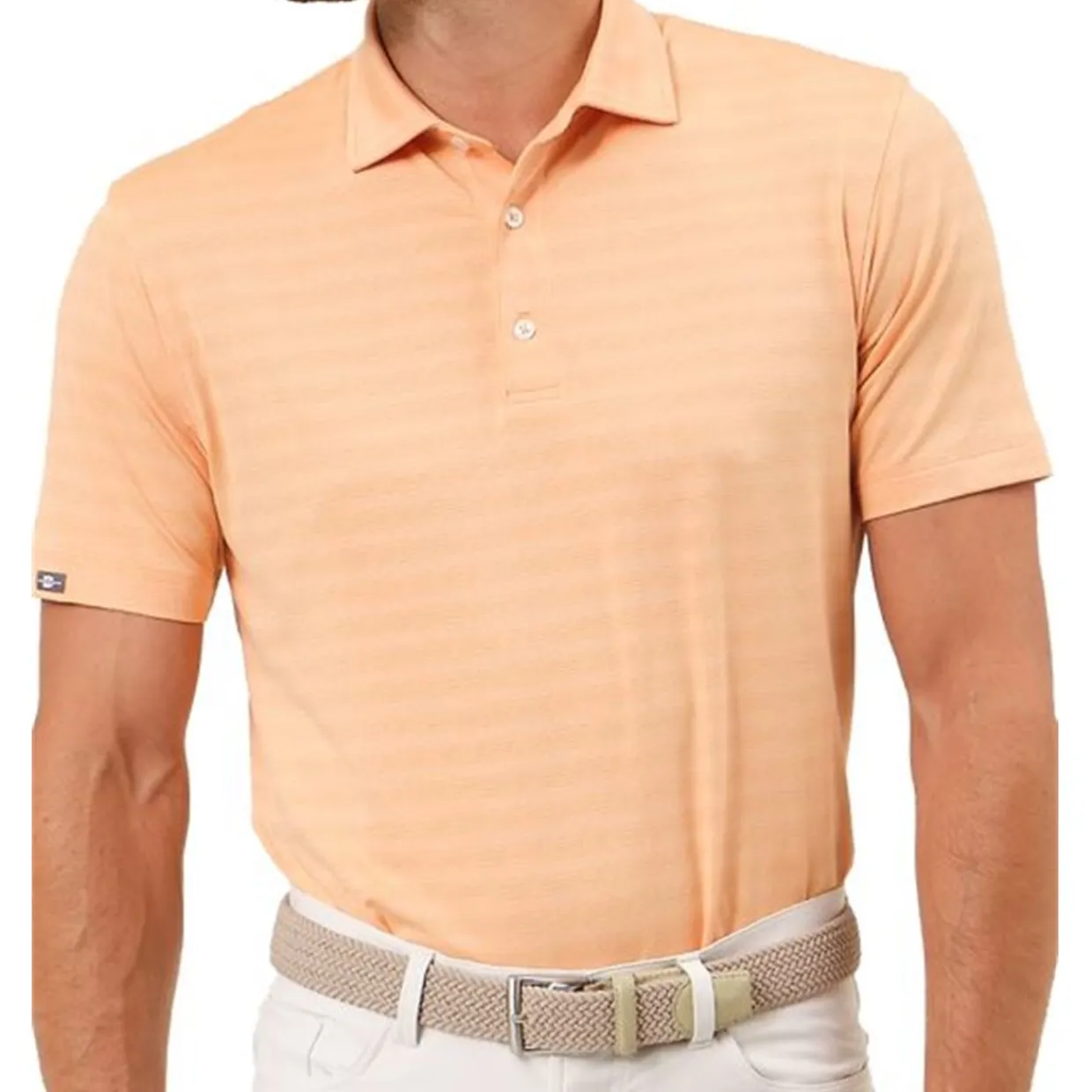 Dunning Golf Shirts^Norwood Obre tripe Perforance hirt Poo hort eeve Gof Appare