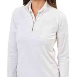 Dunning Ladies Golf Apparel^Payer Jerey Perforance 1/4 Zip Outerwear Puover Gof Appare