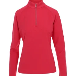 Dunning Ladies Golf Apparel^Payer Jerey Perforance 1/4 Zip Outerwear Puover Gof Appare