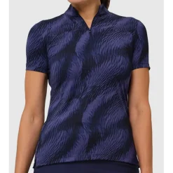 Dunning Ladies Golf Apparel^Rhona Ventiated Perforance hirt Poo hort eeve Gof Appare