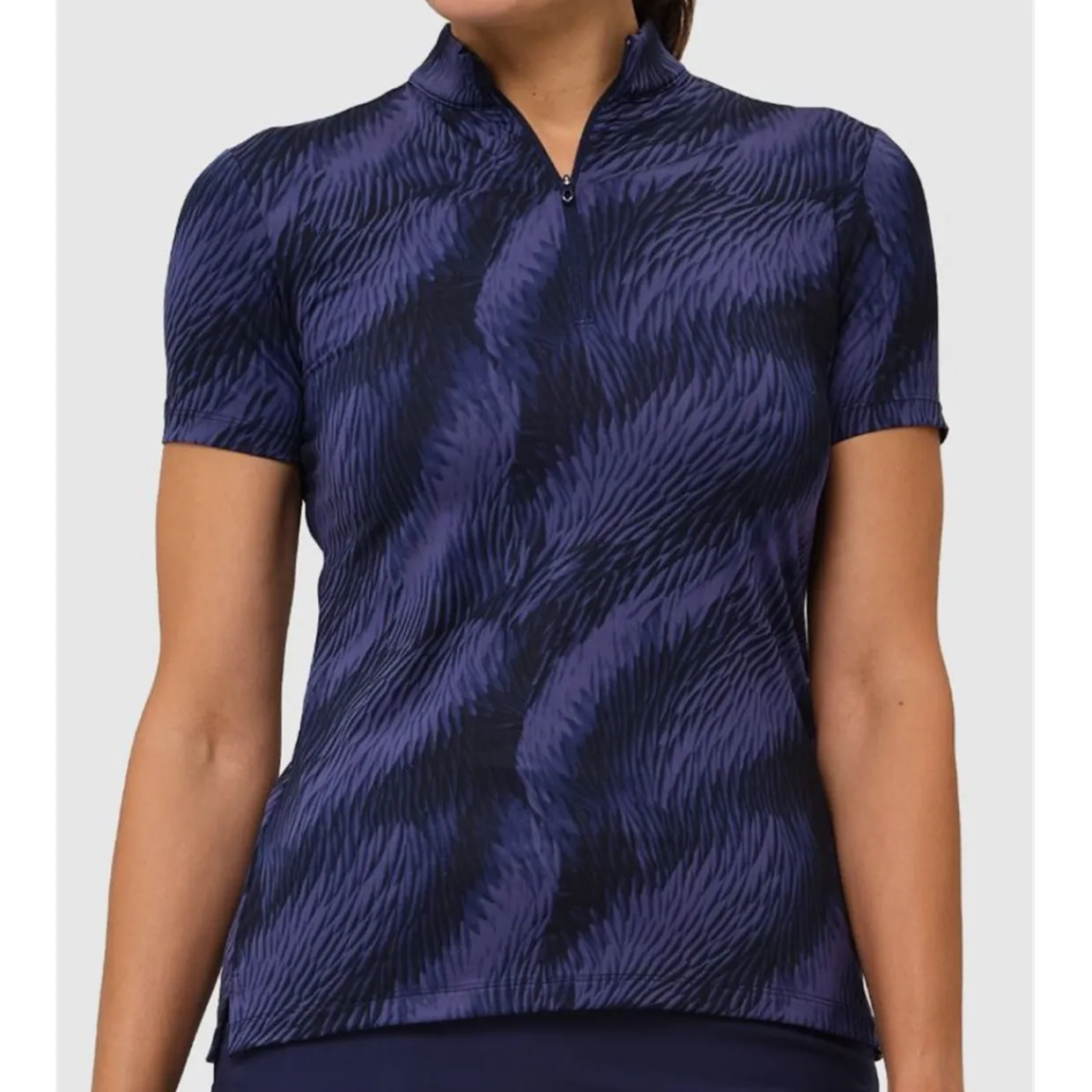 Dunning Ladies Golf Apparel^Rhona Ventiated Perforance hirt Poo hort eeve Gof Appare