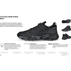 ECCO Mens Golf Shoes|Spikeless Golf Shoes^Golf Biom H5 BOA Spikeless Golf Shoes
