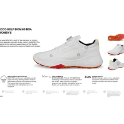 ECCO Ladies Golf Shoes^Golf Biom H5 BOA Spikeless Golf Shoes