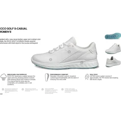 ECCO Ladies Golf Shoes^Golf S Casual Spikeless Golf Shoes