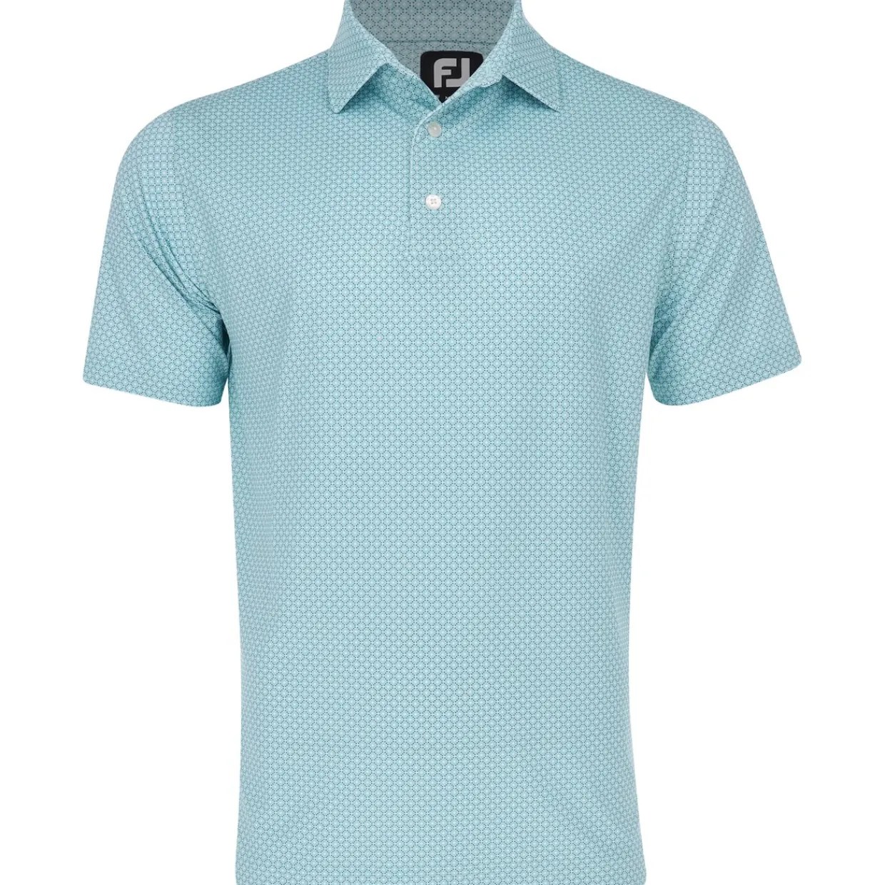 FootJoy Mens Golf Apparel|Golf Shirts^Dot Geo Print ie hirt Poo hort eeve Gof Appare