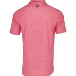 FootJoy Mens Golf Apparel|Golf Shirts^Dot Geo Print ie hirt Poo hort eeve Gof Appare
