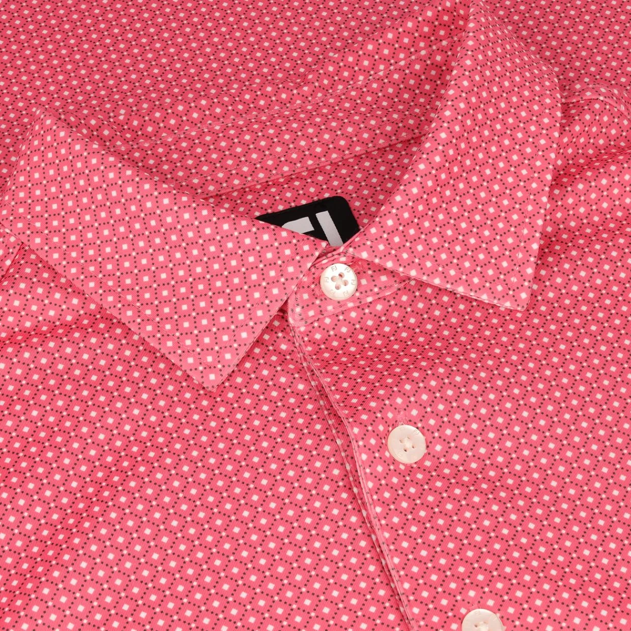 FootJoy Mens Golf Apparel|Golf Shirts^Dot Geo Print ie hirt Poo hort eeve Gof Appare