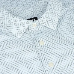 FootJoy Mens Golf Apparel|Golf Shirts^Dot Geo Print ie hirt Poo hort eeve Gof Appare
