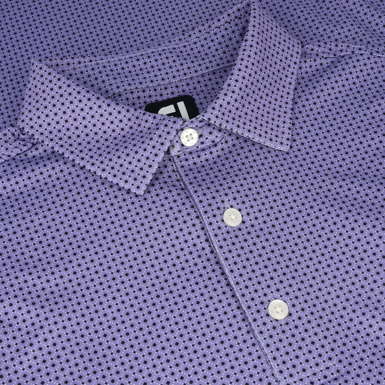 FootJoy Mens Golf Apparel|Golf Shirts^Dot Geo Print ie hirt Poo hort eeve Gof Appare