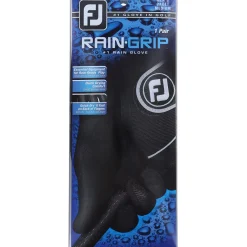 FootJoy Golf Glove^RainGrip Black Left Handed Golf Glove Golf Gloves