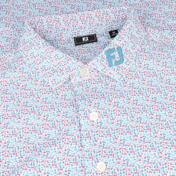 FootJoy Mens Golf Apparel|Golf Shirts^Tour ogo Gaer Print Pique hirt Poo hort eeve Gof Appare