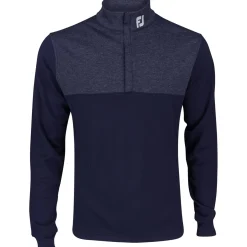 FootJoy Mens Golf Apparel|Outerwear^Tour ogo Heather Yoke Haf Zip id-ayer Previou eaon Appare tye Outerwear Puover Gof Appare