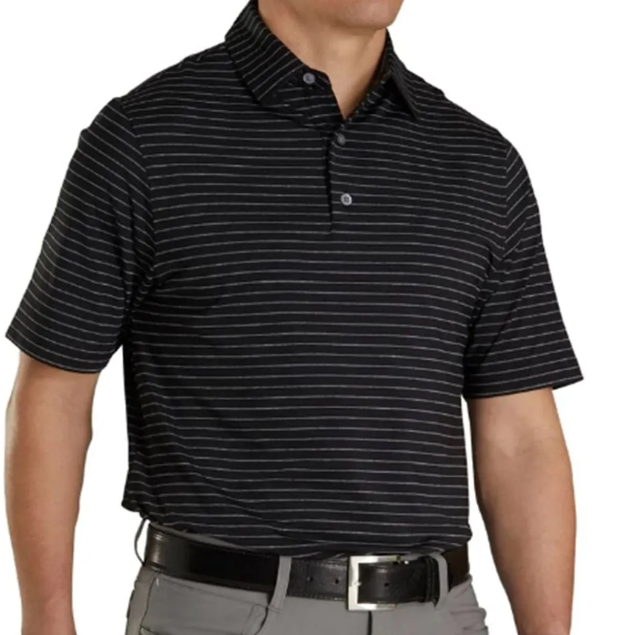 FootJoy Golf Shirts^Athetic Fit Caic tripe Previou eaon Appare tye hirt Poo hort eeve Gof Appare