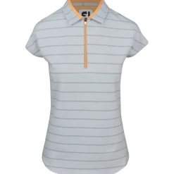 FootJoy Ladies Golf Apparel^Cap eeve Birdeye tripe Previou eaon Appare tye hirt Poo hort eeve Gof Appare
