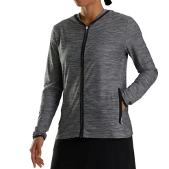 FootJoy Ladies Golf Apparel^Fu Zip pace Dye Hoodie Previou eaon Appare tye Outerwear Jacket Gof Appare